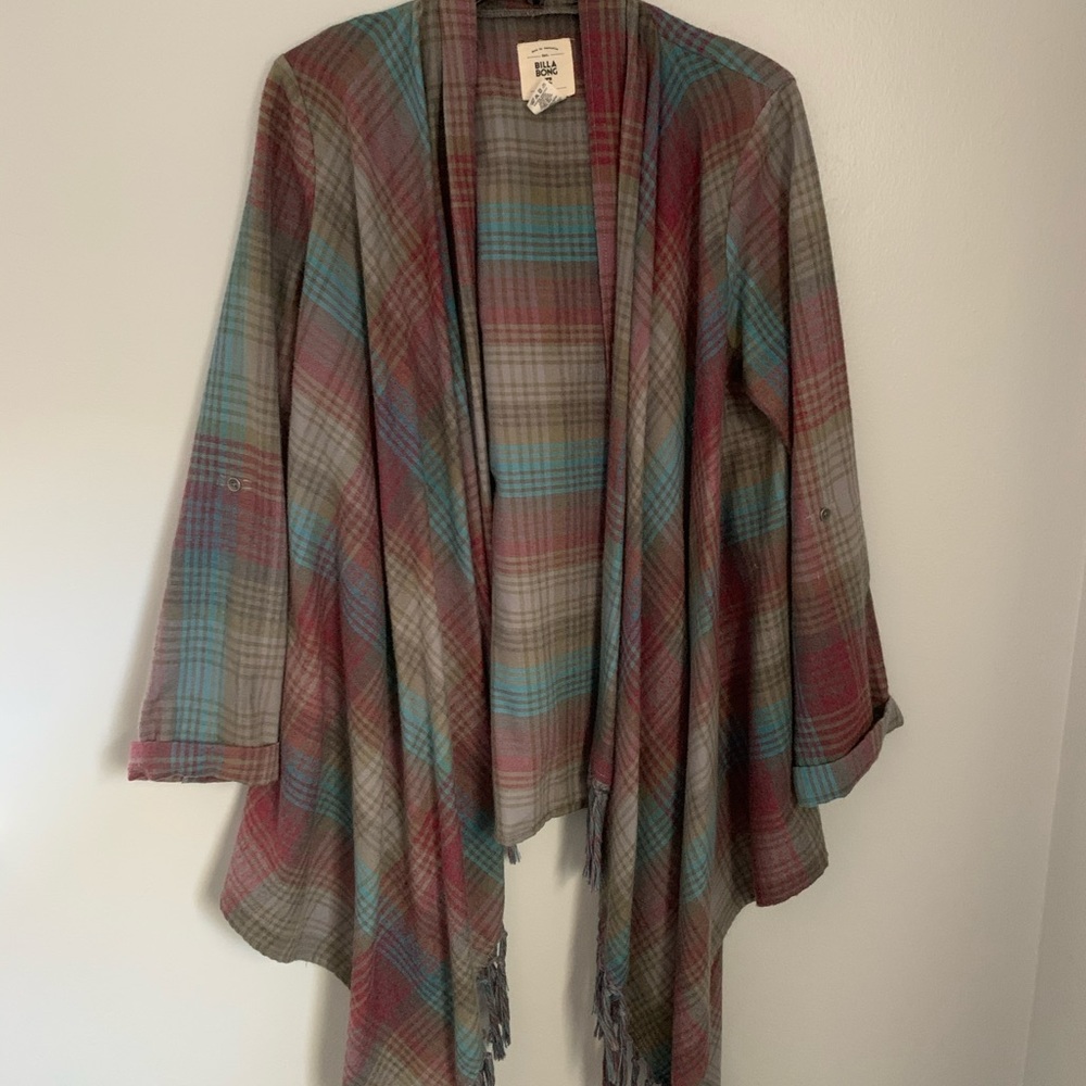 Billabong open front sweater